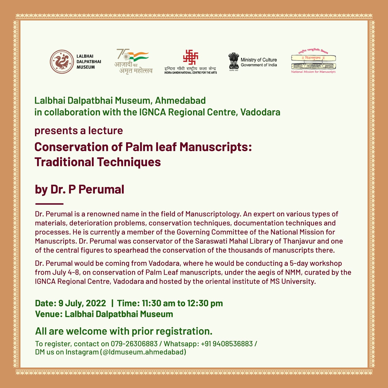 Conservation of Palm Leafs